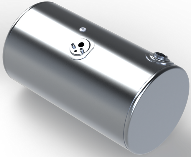 88 Gallons 24.5"D x 43"L - Kenworth Style - Rear Fill Milgrade