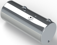 118 Gallons 24.5"D x 58"L - Kenworth Style - Front Fill Polished, Split