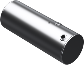 132 Gallons 24.5"D x 64.75"L - Kenworth Style - Rear Fill Milgrade