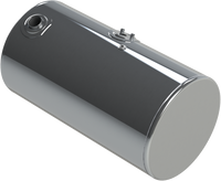 88 Gallons 24.5"D x 43"L - Kenworth Style - Rear Fill Polished