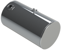 88 Gallons 24.5"D x 43"L - Kenworth Style - Rear Fill Polished