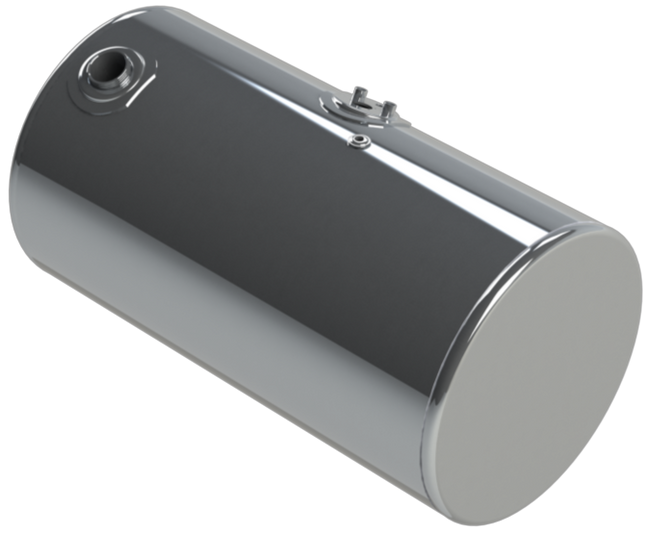 88 Gallons 24.5"D x 43"L - Kenworth Style - Rear Fill Polished