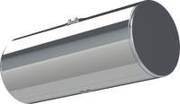 118 Gallons 24.5"D x 58"L - Kenworth Style - Rear Fill Polished
