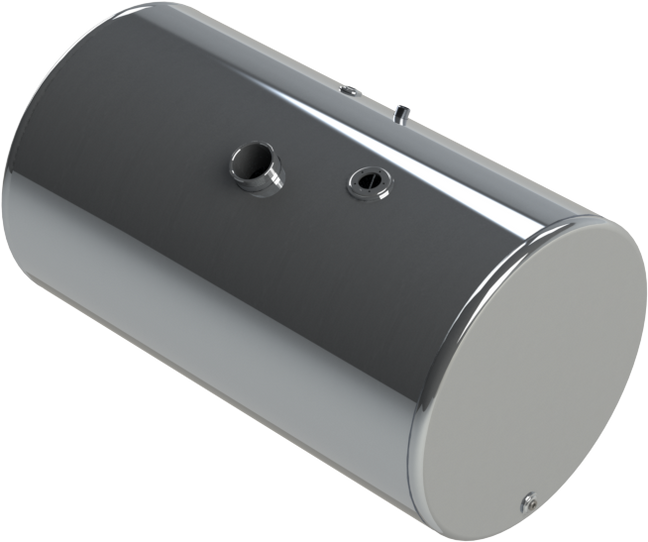 89 Gallons 25.25"D x 41"L - Mack Style - Center Fill Polished