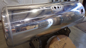 138 Gallons 26"D x 60"L - Peterbilt Style - Rear Fill Polished