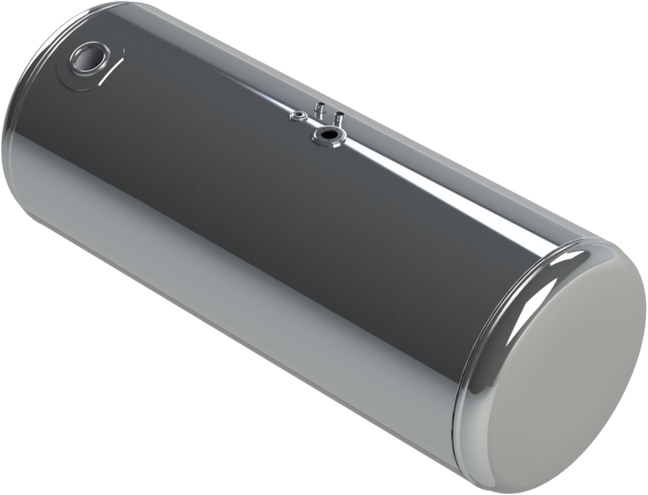 138 Gallons 26"D x 60"L - Peterbilt Style-Rear Fill Polished