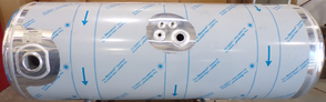 154 Gallons 26"D x 67"L - Peterbilt Style - Rear Fill Polished