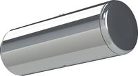 154 Gallons 26"D x 67"L - Peterbilt Style - Rear Fill Polished
