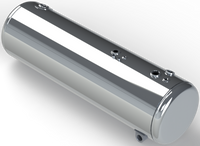 129 Gallons 23"D x 72"L - Peterbilt Style - Front Fill Polished, Split
