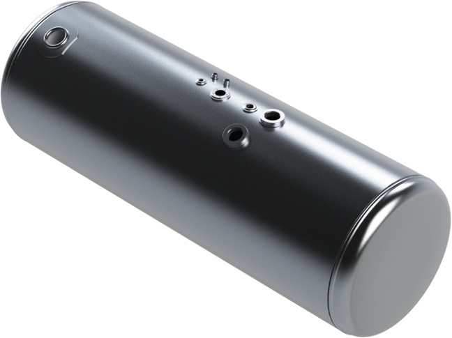 159 Gallons 26"D x 69"L - Peterbilt Style - Rear Fill Milgrade, Split