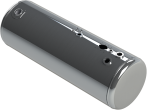 159 Gallons 26"D x 69"L - Peterbilt Style - Rear Fill Polished, Split