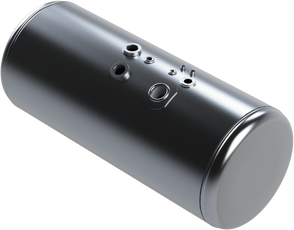 126 Gallons 26"D x 55"L - Peterbilt Style - Rear Fill Milgrade, Split