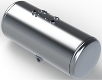 126 Gallons 26"D x 55"L - Peterbilt Style - Rear Fill Milgrade, Split