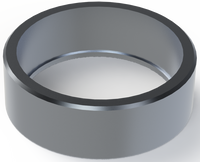 HALF 3" NPT MILGRADE ALUMINUM COUPLING