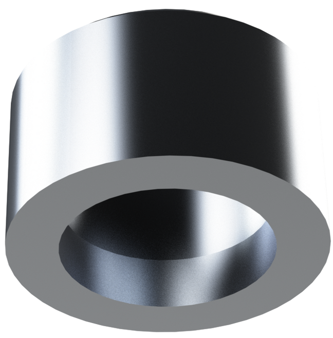 HALF 3/4" NPT MILGRADE ALUMINUM COUPLING