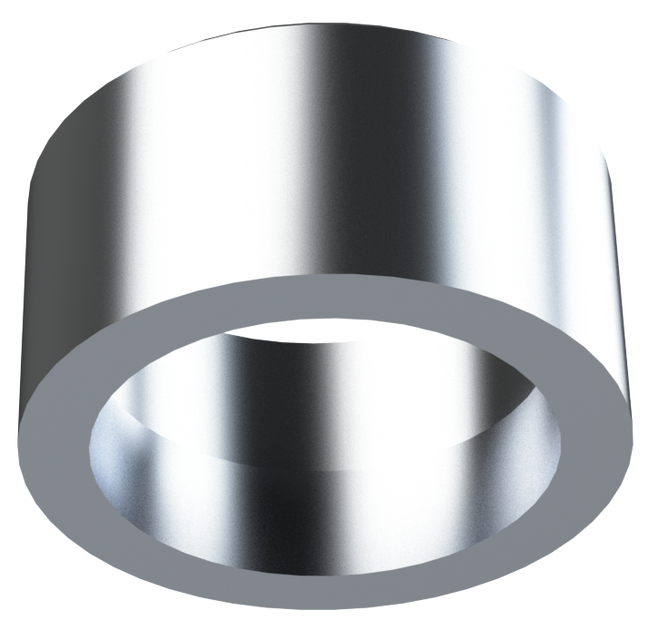 HALF 1 1/2" NPT MILGRADE ALUMINUM COUPLING