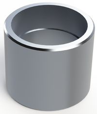 Full 2-1/2" NPT Milgrade Aluminum Coupling
