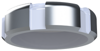 2.5" OD Vented Non-Locking Freightliner Style Aluminum Fuel Cap with 8 Threads Per Inch