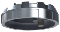 4" Non-Vented Locking Aluminum Fuel Cap with 8 Threads Per Inch