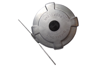 4" Vented Non-Locking Aluminum Fuel Cap with 8 Threads Per Inch