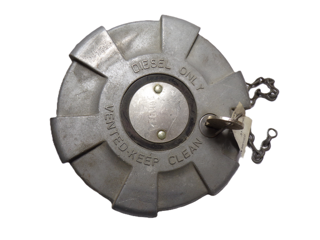 4" Vented Locking Aluminum Fuel Cap with 8 Threads Per Inch