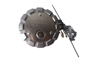 3" Vented Locking Aluminum Fuel Cap with 8 Threads Per Inch