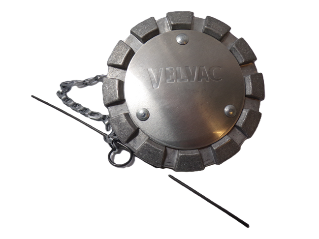3" Vented Non-Locking Aluminum Fuel Cap with 5.5 Threads Per Inch (Kenworth Style)