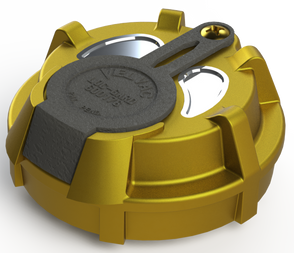 2" Non-Vented Locking Brass Fuel Cap with 11.5 Threads Per Inch
