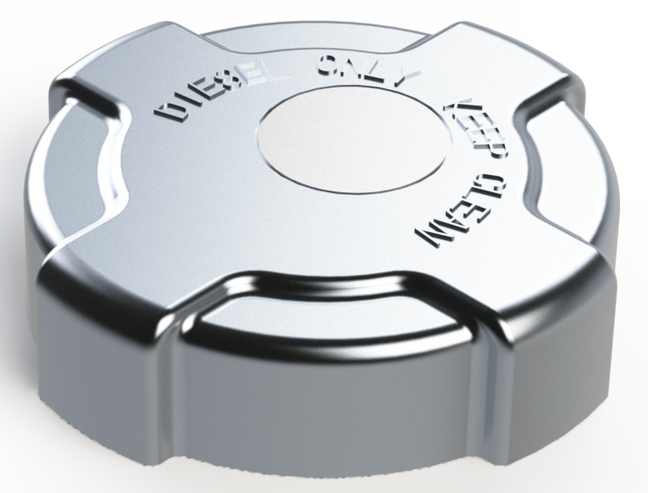 3" NPSM, 8 TPI, NON-VENTED, NON-LOCKING FUEL CAP