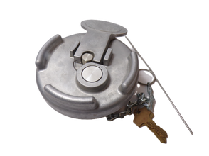 Peterbilt Style 4" Locking Aluminum Fuel Cap (Aftermarket) with 8 Threads Per Inch