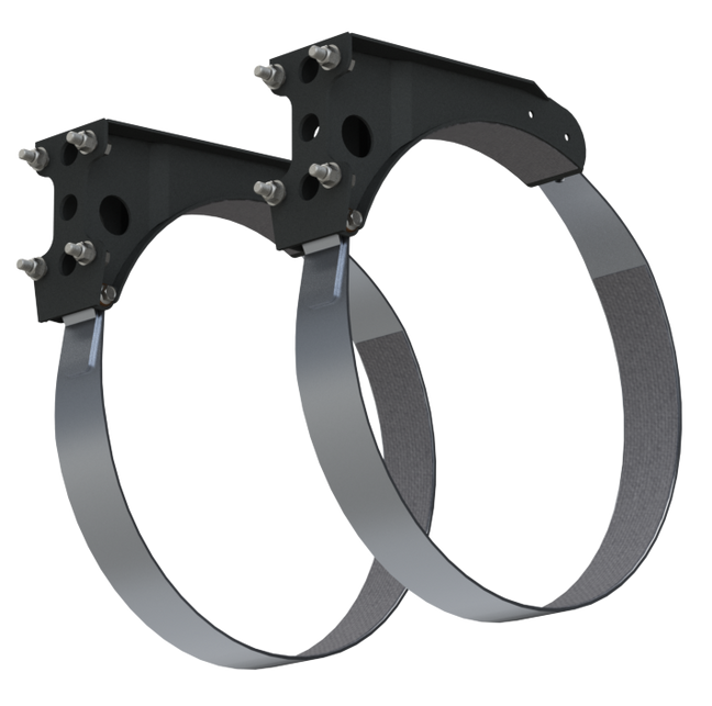 26" Peterbilt style milgrade mounting kit - 2 piece