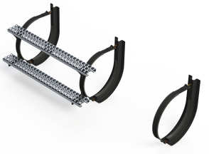 18" 3 Piece Black Mounting Kit Combo
