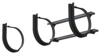 18" 3 Piece Black Mounting Kit Combo