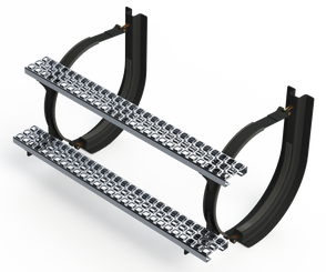 18" 2 Piece Black Mounting Kit Combo