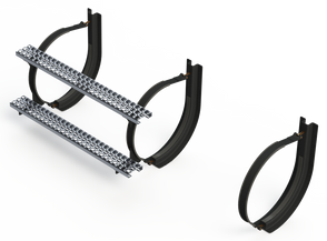 20" 3 Piece Black Mounting Kit Combo