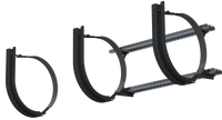 20" 3 Piece Black Mounting Kit Combo