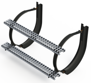 22" 2 Piece Black Mounting Kit Combo