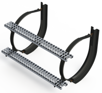 22" 2 Piece Black Mounting Kit Combo