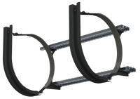 22" 2 Piece Black Mounting Kit Combo
