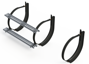 23" 3 Piece Black Mounting Kit Combo