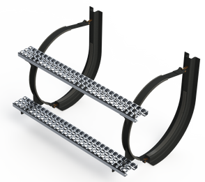 23" 2 Piece Black Mounting Kit Combo