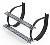23" 2 Piece Black Mounting Kit Combo