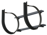 23" 2 Piece Black Mounting Kit Combo