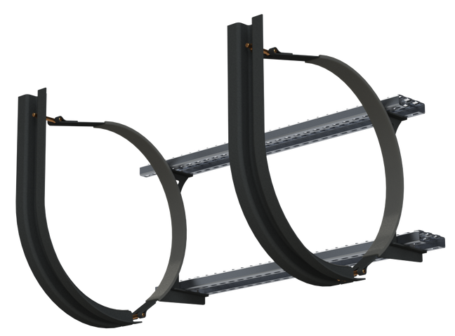 23" 2 Piece Black Mounting Kit Combo