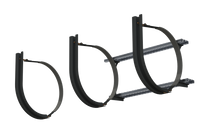 24" 3 Piece Black Mounting Kit Combo