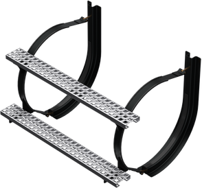24.5" 2 Piece Black Mounting Kit Combo