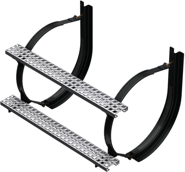 24.5" 2 Piece Black Mounting Kit Combo