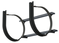 24.5" 2 Piece Black Mounting Kit Combo