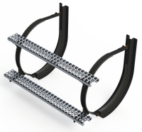 24" 2 Piece Black Mounting Kit Combo