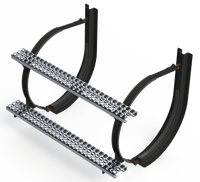 25" 2 Piece Black Mounting Kit Combo